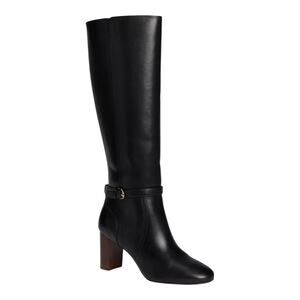 Cole Haan Women's Glendale Leather Knee High Boots Black Size 7 1/2 M
